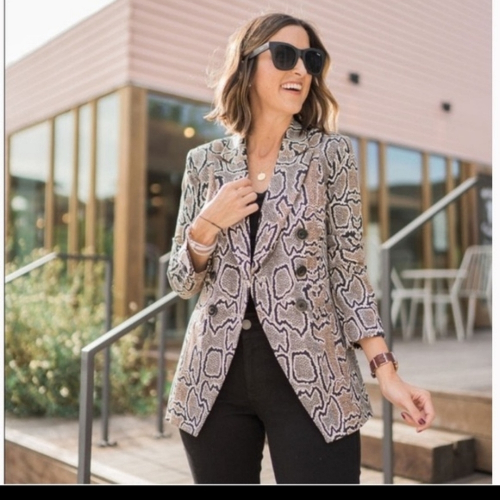 CAbi blazer snake print